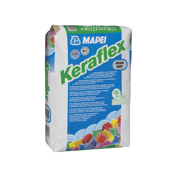 KERAFLEX MAPEI 25 kg - Adesivo cementizio ad alte prestazioni per piastrelle in ceramica