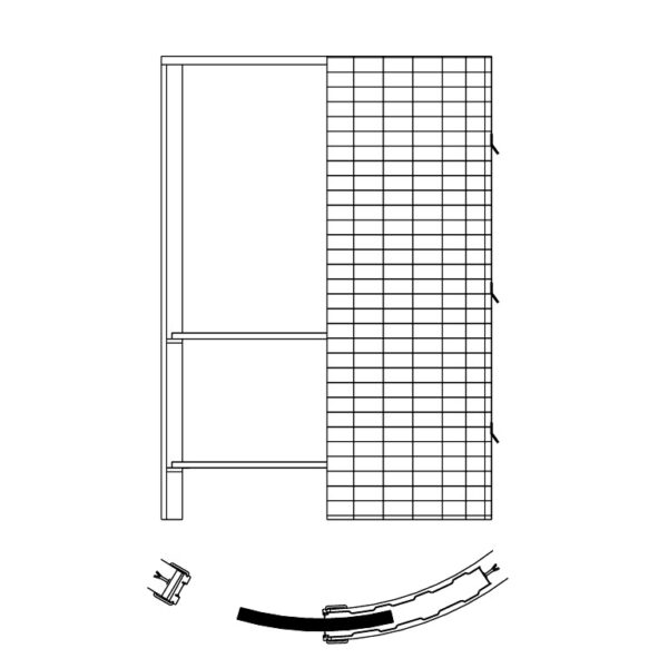 ORBITALE SCRIGNO - Controtelaio per porte scorrevoli curve (intonaco)